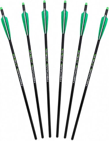 NIGHTMARE XTREME Crossbow Bolts Carbon Half Moon and Capture Nocks 6Pcs 20" in Kuwait