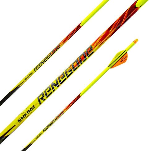 Black Eagle Renegade Fletched Arrows - 6-Pack-300 Spine -.005 +/- in Kuwait