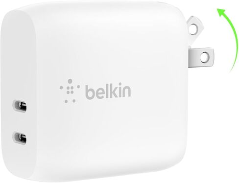 Belkin 40W Dual USB C Charger Block, Fast Charging for Travel in Kuwait