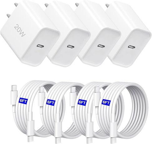 i Phone 17 Charger, 30W USB C Charger, 3Pack Type C Fast Wall Charge Power Adapter with 6FT USB-C to C Cable for i Phone 17 Pro Max/17 Pro/16/16Pro/16ProMax/15 Plus/15 Pro Max/S25 in Saudi Arabia