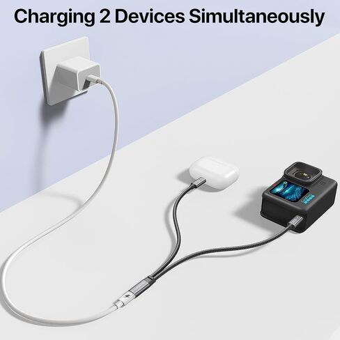 KiwiBird USB C Splitter Charging, USB C Power Splitter 1 in 2 Out in Kuwait