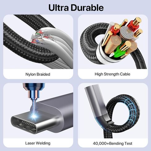 KiwiBird USB C Splitter Charging, USB C Power Splitter 1 in 2 Out in Kuwait
