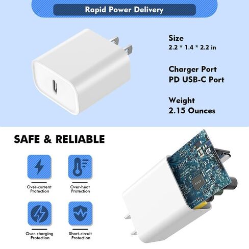 Fast iPhone Charger, [Apple MFi Certified] 2Pack 10FT Extra Long Quick USB C to Lightning Cable Cords + USB C Charger Block Fast iPhone Charging Adapter for iPhone 14 Pro Max/Plus/13/12/11/XS/XR/X/SE in Kuwait