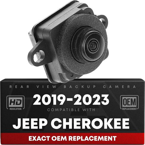 Rear View Backup Camera, Reverse Park Assist - Compatible with 2019-2023 Jeep Cherokee - Plastic, Glass - Vehicle Parking Camera - OEM 68360986AD, 68360986AC, CH1960129 in Saudi Arabia