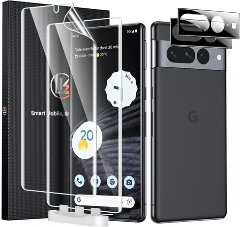 LK 2 Pack for Google Pixel 7 Pro Screen Protector + 2 Pack Lens Protector in Saudi Arabia