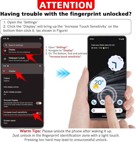 LK 2 Pack for Google Pixel 7 Pro Screen Protector + 2 Pack Lens Protector in Saudi Arabia