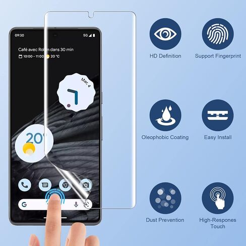 LK 2 Pack for Google Pixel 7 Pro Screen Protector + 2 Pack Lens Protector in Saudi Arabia