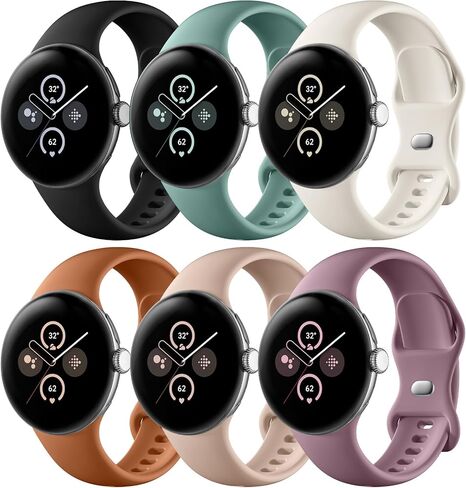 Maledan Sport Bands Compatible for Google Pixel Watch 5 41mm Band/Pixel Watch 4/3/2/1 Band for Women Men, Soft Breathable Bracelet Bands for Google Pixel Watch 41mm Accessory, Small in Kuwait