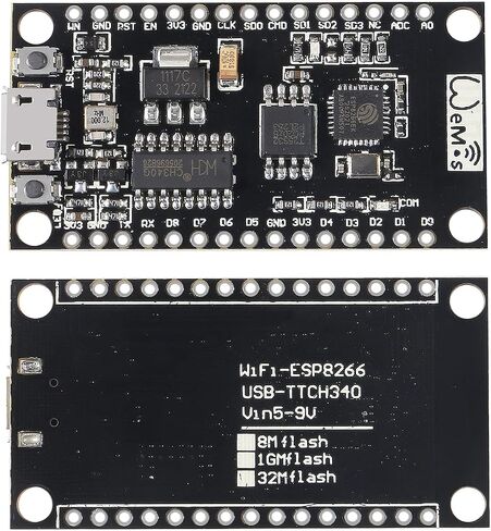 DORHEA 5Pcs NodeMCU V3 Lua WiFi Module Integration of ESP8266 + Extra Memory 32M Flash, USB Serial Port Converter CH340G Compatible for NodeMCU Board in Saudi Arabia