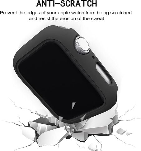 عبوة من 4 قطع من Mugust متوافقة مع حافظة ساعة Apple مقاس 38 مم [بدون واقي شاشة] السلسلة 3 2 1، إطار غطاء واقٍ صلب من البولي كربونات متوافق مع iWatch 38 مم، أسود/ذهبي وردي/فضي/شفاف in Kuwait