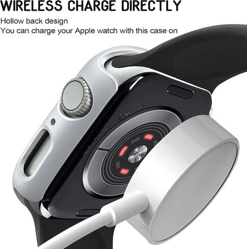 عبوة من 4 قطع من Mugust متوافقة مع حافظة ساعة Apple مقاس 38 مم [بدون واقي شاشة] السلسلة 3 2 1، إطار غطاء واقٍ صلب من البولي كربونات متوافق مع iWatch 38 مم، أسود/ذهبي وردي/فضي/شفاف in Kuwait