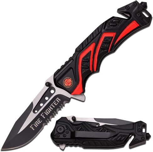 MTech Assisted 3.5 in Blade Black-Red Aluminum Handle in Kuwait