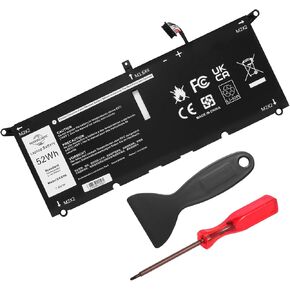 DXGH8 7.6V 52Wh Laptop Battery: Replacement for Dell XPS 13 9370 9380 7390 Inspiron 13 7000 7391 2-in-1 5390 5391 XPS13 9305 XPS13-9370 Notebook Li-ion Battery G8VCF in Kuwait