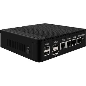 جهاز جدار حماية صغير، كمبيوتر صغير، OPNsense، VPN، جهاز توجيه PC، N6005، RJ22، AES-NI، 4 x 2.5GbE I226-V LAN، Type-C، TF، M.2 Slot، 0 RAM، 0 تخزين، Barebone بدون نظام in Kuwait