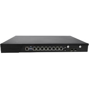 جهاز جدار الحماية 1U، PFSense، Mikrotik، OPNsense، VPN، Network Rackmount، Intel Core I7 7700، RJ10، AES-NI، 8 x I211 LAN، 2 x SFP+ 10GbE 82599ES، 0 RAM، 0 تخزين، Barebone بدون نظام in Kuwait