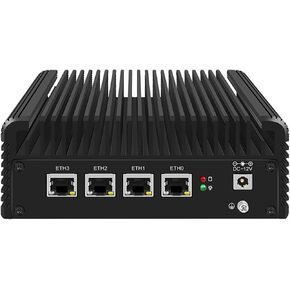 جهاز جدار حماية صغير، كمبيوتر صغير، OPNsense، Untangle، VPN، جهاز توجيه PC، Celeron J4125، RJ23، AES-NI، 4 x I211-AT LAN، COM، HDMI، 4 x USB، 0 ذاكرة وصول عشوائي، 0 تخزين، هيكل عظمي بدون نظام in Kuwait