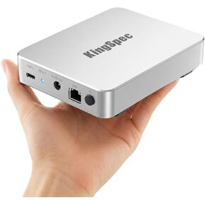 KingSpec N100 2TB Personal Cloud NAS – Pre-Installed SSD, Silent Fanless, Plug & Play Private Cloud Storage for Home & Office, Remote Access & Google Drive Backup, Ultra-Compact All-Aluminum in Saudi Arabia