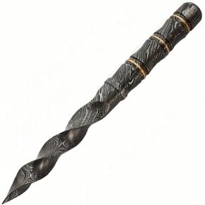 PAL 2000 KNIVES Custom Handmade Damascus Steel 10 Inches Hunting Tri Edge Kris Knife 9815 in Kuwait