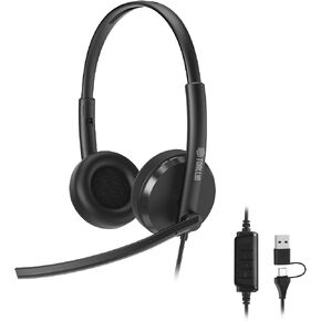 TOALLIN Wired Headset with Noise Canceling Mics, USB Stereo Headphones in Kuwait