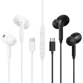 MAS CARNEY 2 Pack USB C Headphones for iPhone 17 16 15 Pro Max/Plus/Samsung in Kuwait