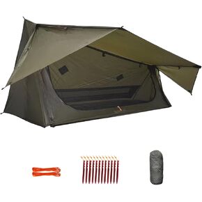 onewind Ultralight One Person Bivy Tent, Backpacking Tent for Single Person Waterproof Silnylon Lightweight for Camping Backpacking Hiking, NO Trekking Pole in Kuwait