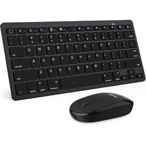 OMOTON Bluetooth Keyboard and Mouse for iPad, Slim & Silent, Black in Saudi Arabia
