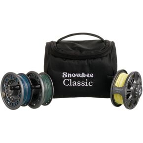 Snowbee Classic 2 Cassette Fly Reel #5/6 with Loaded Fly Lines – Pre‑Spooled Fly Reel Kit with Floating, Intermediate & Fast‑Sink Lines, Backing & Carry Bag for Freshwater Fly Fishing in Saudi Arabia