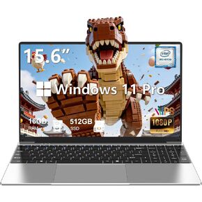 2026 Premium 15.6" FHD Business Laptop Computer, 16GB RAM 512GB SSD, Core i5(up to 2.8Ghz), Windows 11 Pro, Backlit Keyboard, Numeric Keypad, Slim Student Notebook PC in Saudi Arabia