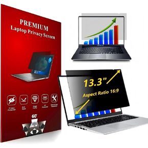 13.3 Inch 16:9 Computer Privacy Screen Filter for Monitor - Privacy Shield and Anti-Glare Protector in Kuwait