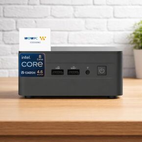 ASUS NUC 13 Pro Tall Mini PC Desktop, Intel Core i5-13420H (Up to 4.6 GHz), 16GB RAM, 512GB PCIe SSD, 2× HDMI 2.1, 2× Thunderbolt 4, Support 4K, Wi-Fi 6E, BT5.3, Ultra-Quiet, Windows 11 Pro in Saudi Arabia