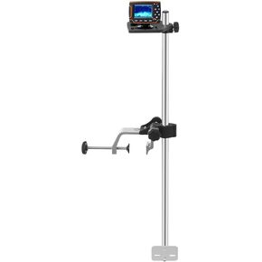 Fish Finder Mount, Universal Transducer Bracket Portable Transducer Mount Bracket Adjustable Fish Finder Bracket Aluminum Alloy Transducer Pole Mount for Various Large Medium Small Fishing Boats in Kuwait