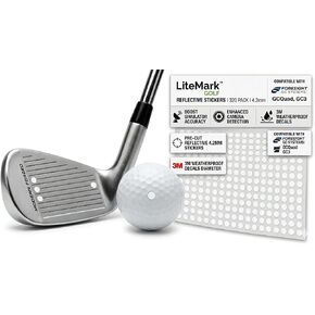 LiteMark Golf Club and Golf Ball White Reflective Dot Stickers, 3M Weatherproof Decals for Foresight GCQuad, GC3, GC2 and HMT High Speed Photometric Camera Detection (800 Pack - 4.2mm) in Kuwait