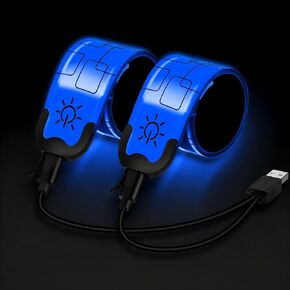 LED Armband Rechargeable, 2Pcs High Visibility Running Gear for Night in Kuwait