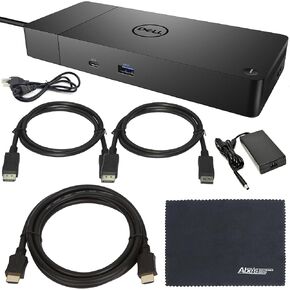 Dell Performance Dock WD 19S WD19S Docking Station (WD19S130W) with 130W Power Adapter and 90W Power Delivery + ZoomSpeed Essentials Kit Black in Kuwait