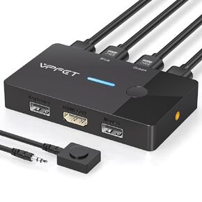 8K@60Hz HDMI KVM Switch 1 Monitors 2 Computers in Saudi Arabia