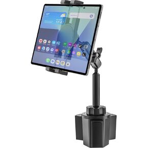 Cup Holder Car Tablet Holder for Truck - [Foldable Phone Friendly] 360° Adjustable Metal Arm Cup Tablet Mount for Samasung Tab, Galaxy Z Fold 7 6 5 4 3, Google Pixel, Android Smartphones, iPad, iPhone in Kuwait