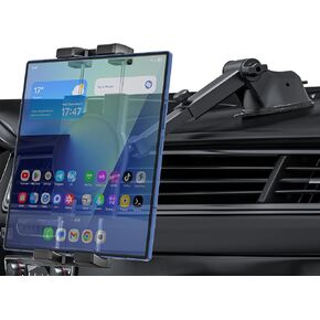 Z Fold Car Mount - [Foldable Phone Friendly] Car Dashboard Tablet Holder Powerful Suction Cup Mount, Dash Windshield Truck Stand for Samasung Galaxy Fold 7 6 5 4 3 2, Tabs, Google Pixel, iPad, iPhone in Kuwait