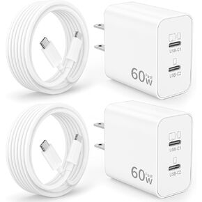Pixel 11 10 9 8 7 Pro XL Charger Fast Charging, 60W Dual USB C Wall Charger in Kuwait