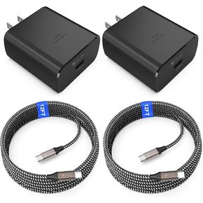 45W USB-C Charger, 45 Watt Super Fast Charger Type C & 2X 10FT Type C Cord in Saudi Arabia