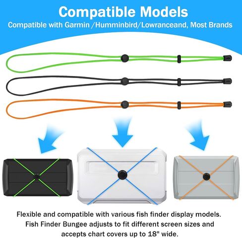 GUITK 4 Pcs Thickened Fishing Graph Cover Straps, Cords of rubber in Kuwait