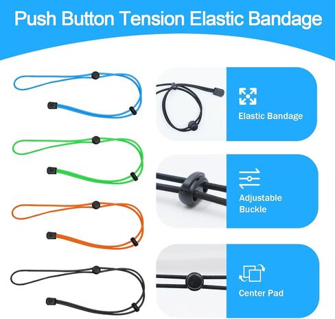 GUITK 4 Pcs Thickened Fishing Graph Cover Straps, Cords of rubber in Kuwait