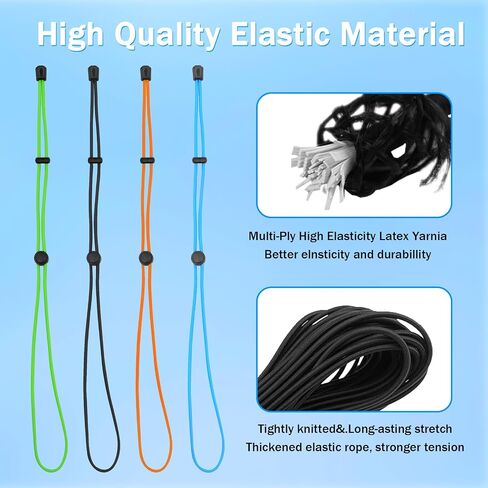 GUITK 4 Pcs Thickened Fishing Graph Cover Straps, Cords of rubber in Kuwait