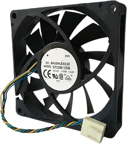 8CM 80MM 8015 8 * 1.5CM 80 15MM 12V 0.5A 4-Wire Fan EFC0812DB Cooling(1pc-EFC0812DB) in Kuwait