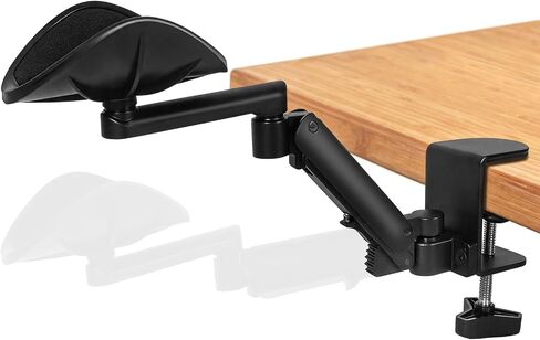 Adjustable Arm Rest for Desk, 360° Rotating and 6-Level Height Desk Arm Rest, Ergonomic Clamp-on Elbow Rest for Desk, Computer Desk Arm Rest Pad, Office & Gaming Desk Accessories in Kuwait