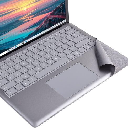 Full Size Keyboard Palm Rest Protector for Microsoft Surface Laptop/Laptop 2 13.5 Inches Palm Pads/Wrist Rest, for Stained Keyboard, Renovation Cover Decal (Opaque Grey) in Kuwait