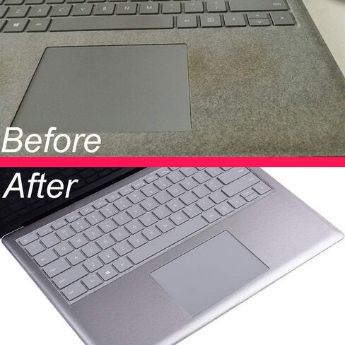 Full Size Keyboard Palm Rest Protector for Microsoft Surface Laptop/Laptop 2 13.5 Inches Palm Pads/Wrist Rest, for Stained Keyboard, Renovation Cover Decal (Opaque Grey) in Kuwait