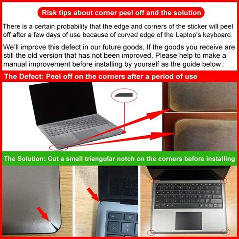 Full Size Keyboard Palm Rest Protector for Microsoft Surface Laptop/Laptop 2 13.5 Inches Palm Pads/Wrist Rest, for Stained Keyboard, Renovation Cover Decal (Opaque Grey) in Kuwait