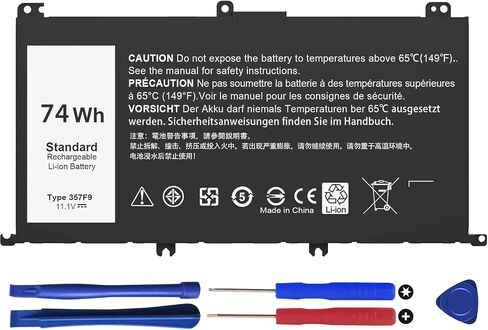استبدال بطارية الكمبيوتر المحمول 722KK 52Wh لجهاز Dell XPS 13 9300 (إصدار 2020) XPS 13 9310 (2020)، XPS 13 9300 (2020)، XPS 13 9380 (2020) P117G001 P117G P117G002 Series WN0N0 2XXFW FP86V بطارية الكمبيوتر المحمول in Kuwait