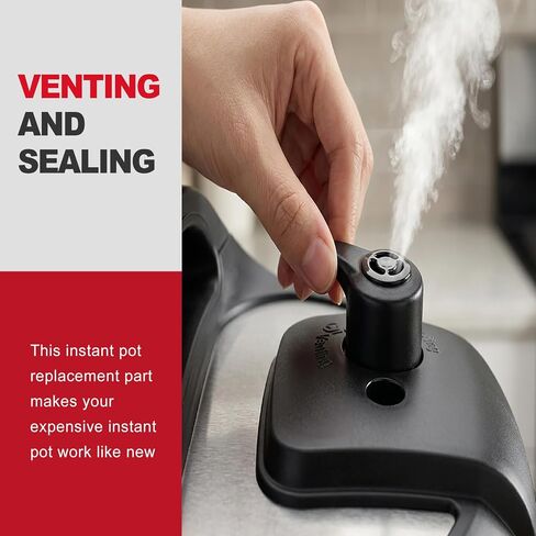 1 Set Pressure Cooker Steam Release Valve Repair Kit, Float Valve + Anti-Block Shield + Sealing Gaskets, Compatible with Most 3/5/6/8 Quart Electric Pressure Cookers in Kuwait