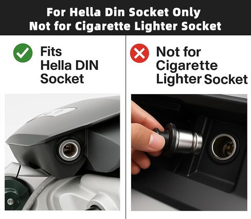Cliff Top Hella DIN Cigarette Lighter Adapter Compatible with BMW Triumph in Kuwait